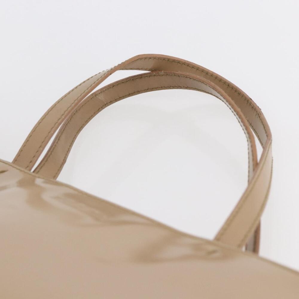 PRADA Tote Bag Enamel Beige Auth BA6491 - Picture 8 of 16